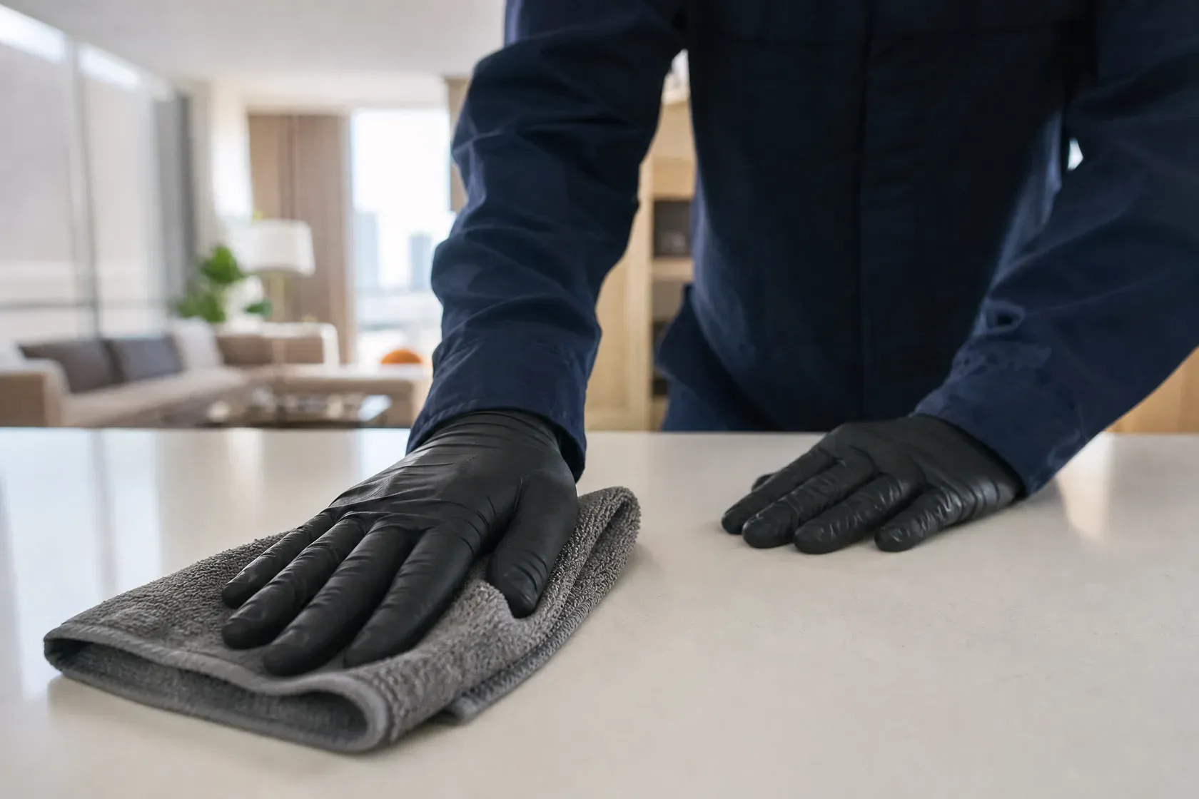 Helle, frisch gereinigte Wohnung